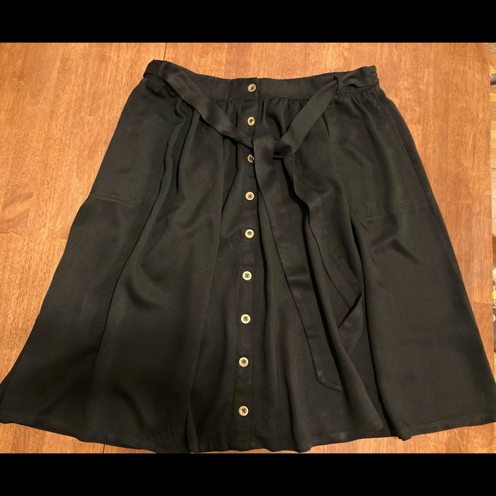 ModCloth Black button down skirt